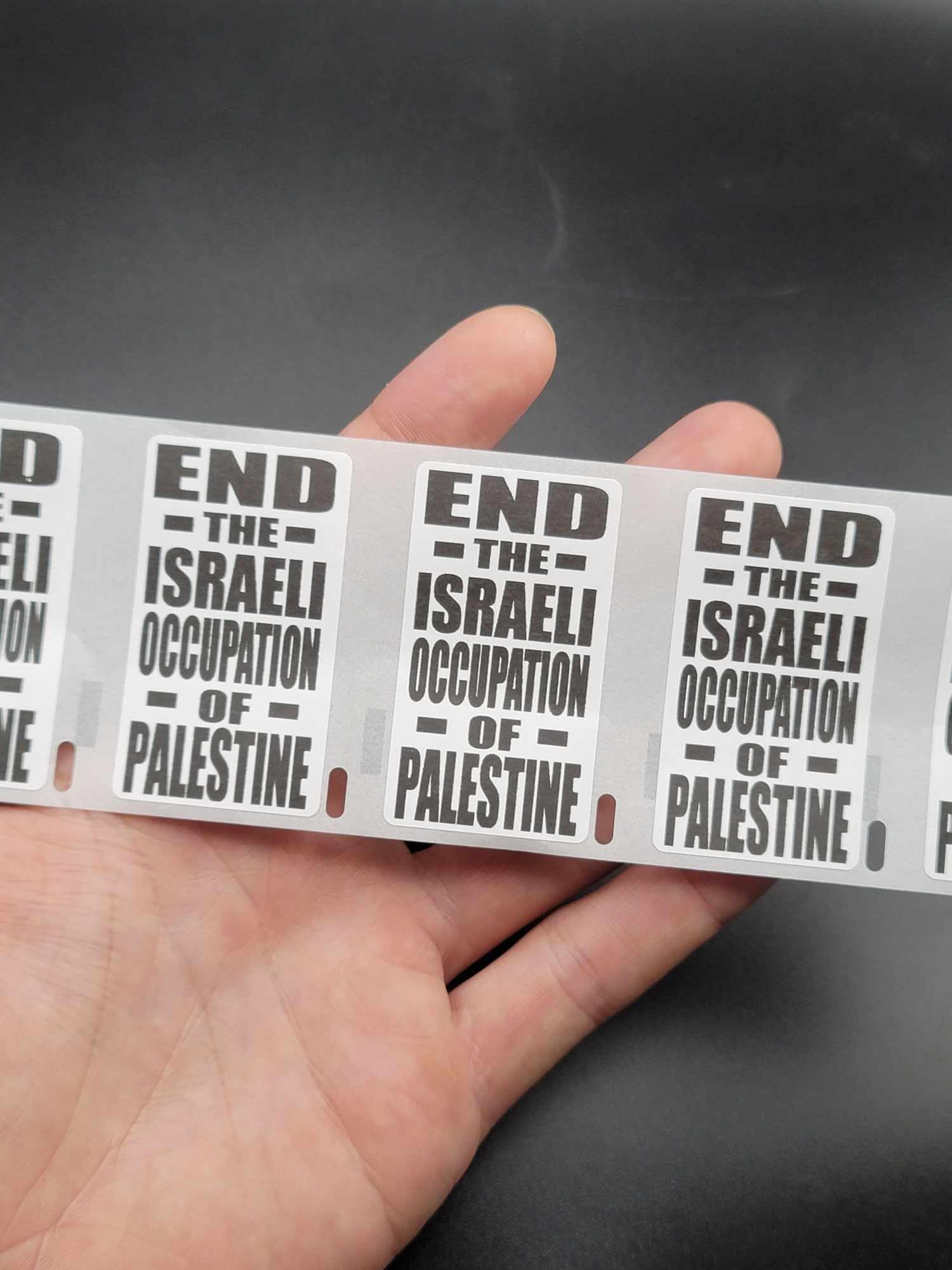 50PCS END The Israeli Occupation of Palestine Bulk lot Stickers Decals Labels Sticker