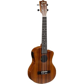 S.Yairi Yairi Ukulele with Built-in Preamp Electric Ukulele Tenor Size Koa Wood Gear Peg Specification YU-T-01KE (Gig Bag Inc