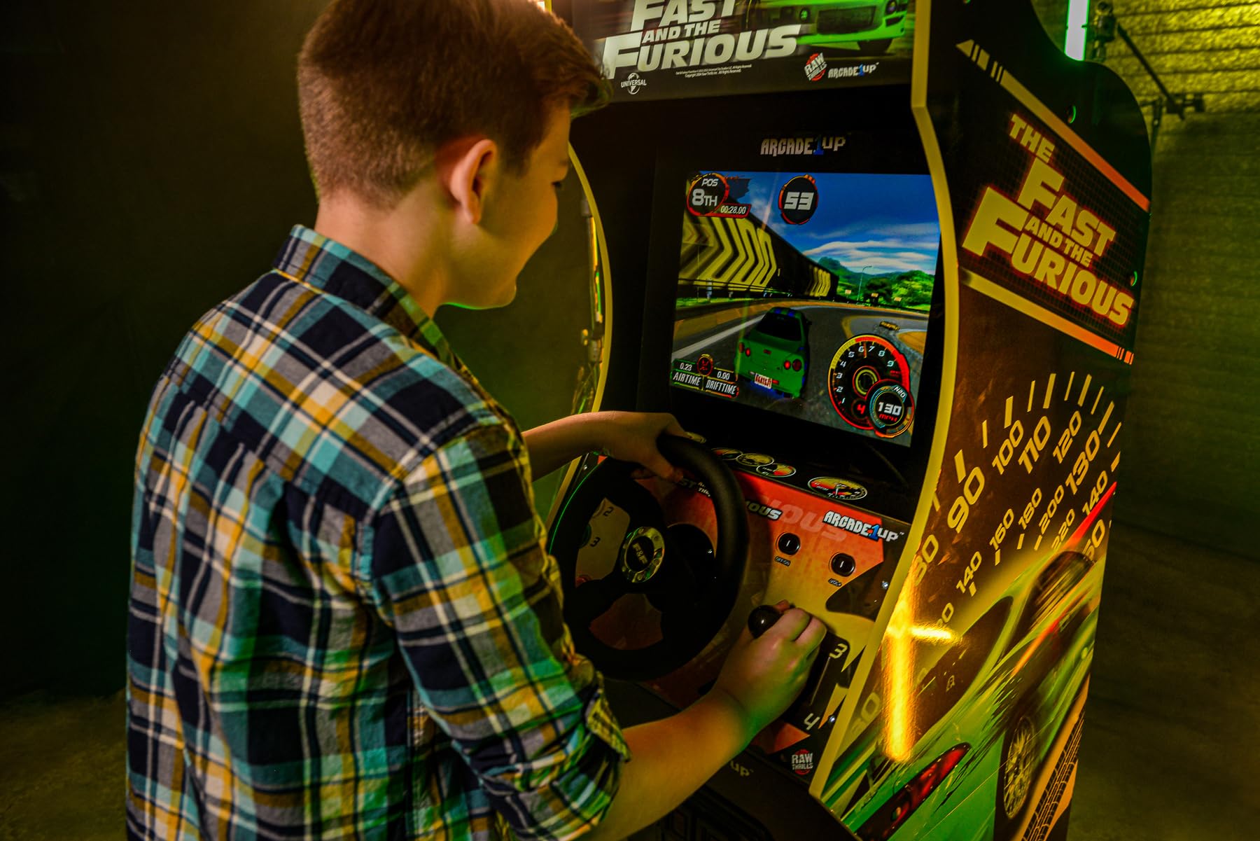 The Fast & The Furious Deluxe Arcade Game for Your Home, with 5-Foot-Tall Stand-up Cabinet, 2 Classic Games, and 17-inch LCD Screen 7