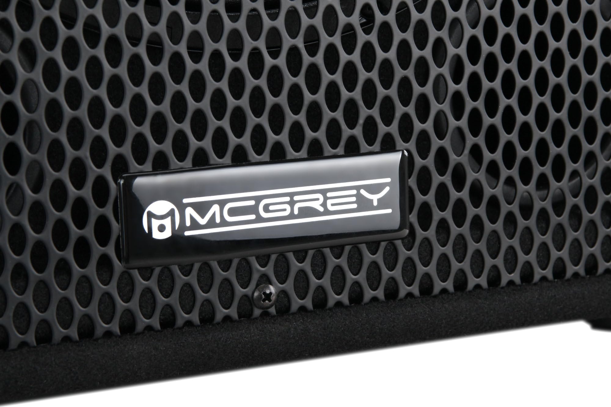 McGrey PA-112 12/2 Passive Box (DJ, PA, 2-Wege Lautspercher, Trapezform, 75/150/300 Watt (RMS/Musikleistung/Peak), 12" Speaker, 2" Piezo-Hochtöner, SPK- und 6,35 mm Klinkenanschlüsse) schwarz