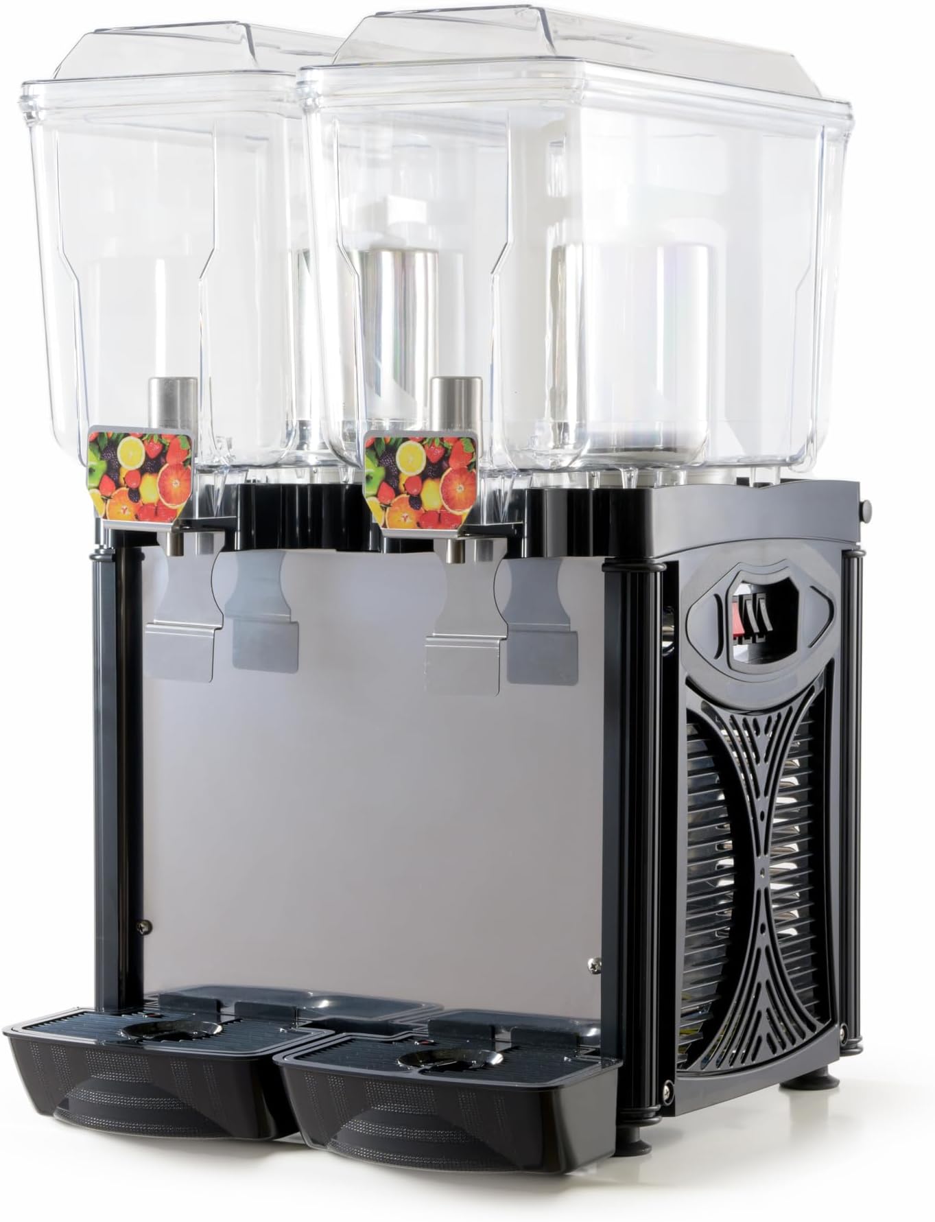 Eurodib CD2J Cofrimell Double 3-Gallon Refrigerated Pre-Mix Drink Beverage Dispensers, 110/120v, NSF