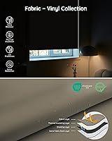 Vista 6 de Yoolax Persianas Motorizadas con Control Remoto, Persianas Inteligentes Opacas para Ventanas Persianas Enrollables Impermeables Motorizadas