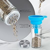 Vista 4 de Organizador giratorio de especias con tarros (20 unidades), organizador de condimentos para gabinete, estantes de especias de cocina para encimera