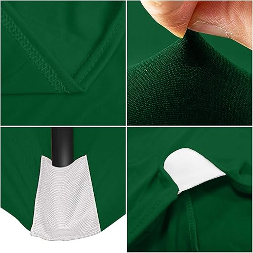 Miniatura 49 de ABCCANOPY - Funda elástica para mesa (6 pies) Mantel de poliéster de más de 30 colores, ajustado, de licra, elástico, con parte trasera abierta.