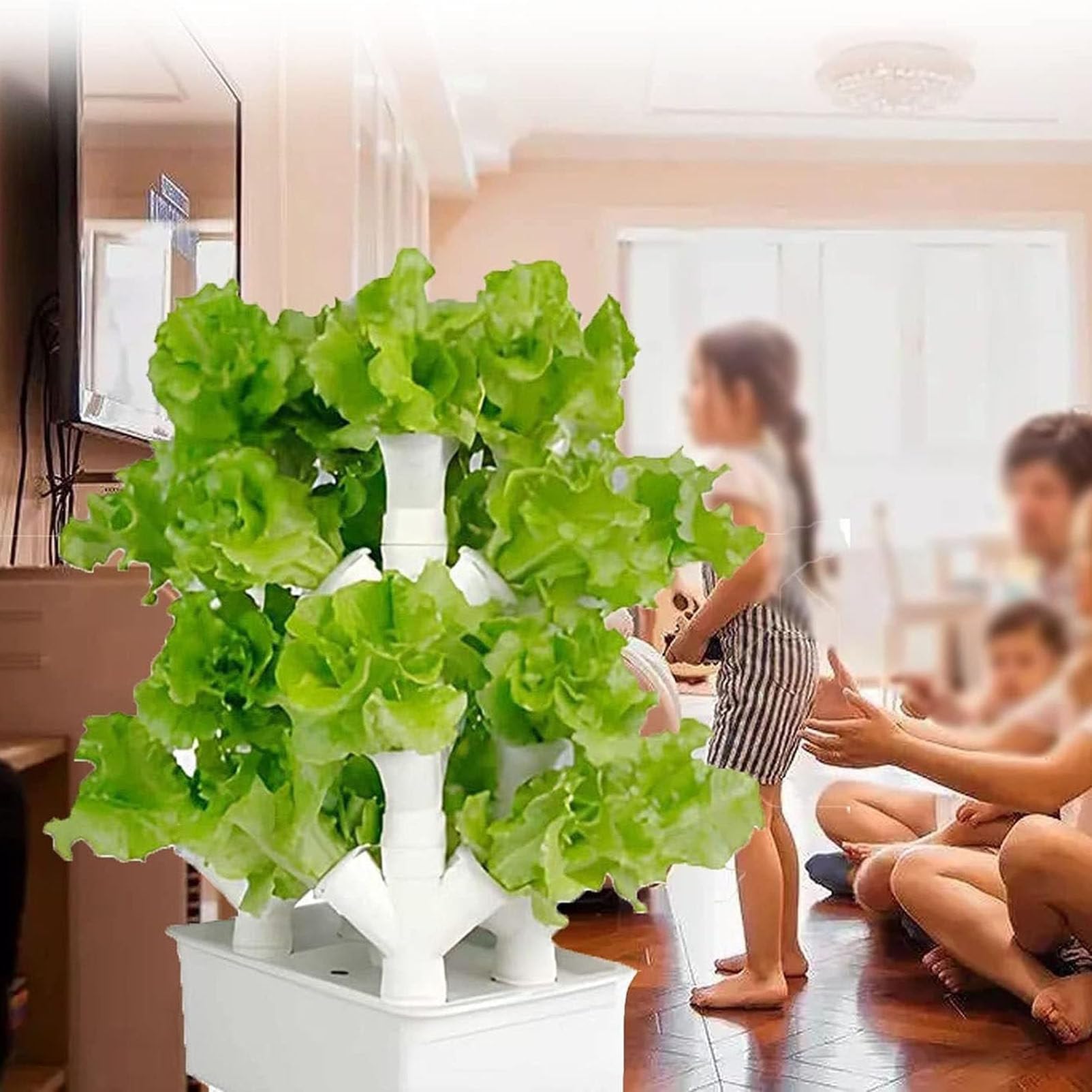 Pvc Tower Hydroponics System Aeroponic Grow Tower – The Neverending