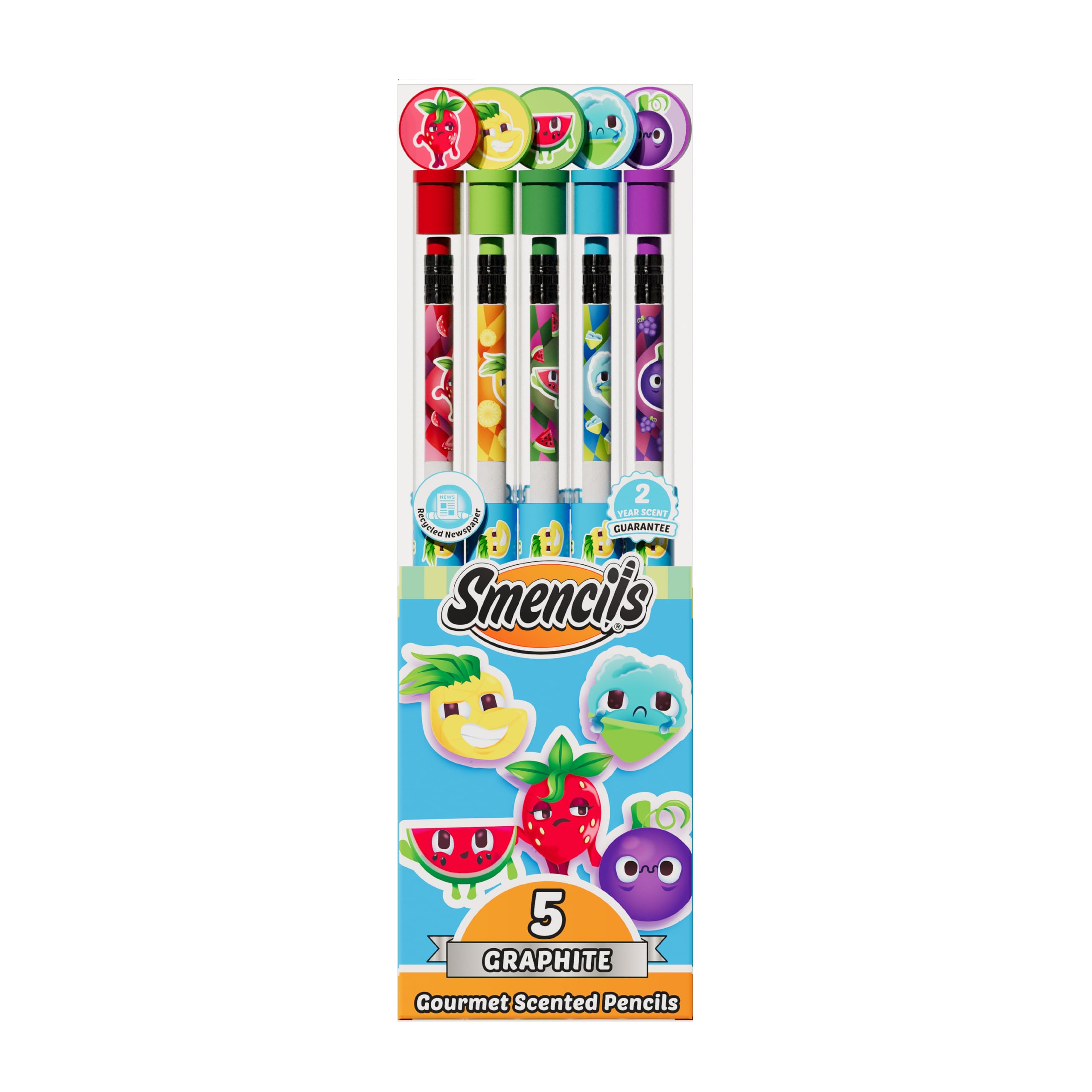 Amazon.com: Graphite Smencils - HB #2 Scented Pencils, 5 Count by