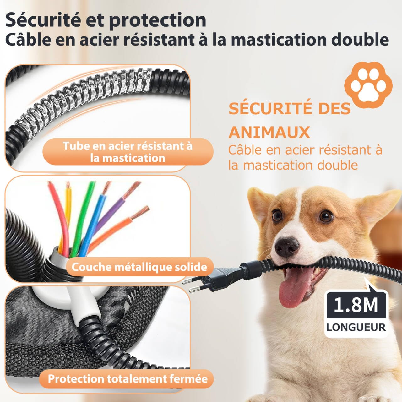 YFFU Tapis Chauffant Chat Chien 70 x 45cm,Anti-morsures Imperméable Couverture Chauffante Chats avec Thermostat et Minuterie,Coussin Chauffant Chat pour Animaux mit Deux Velours Housses