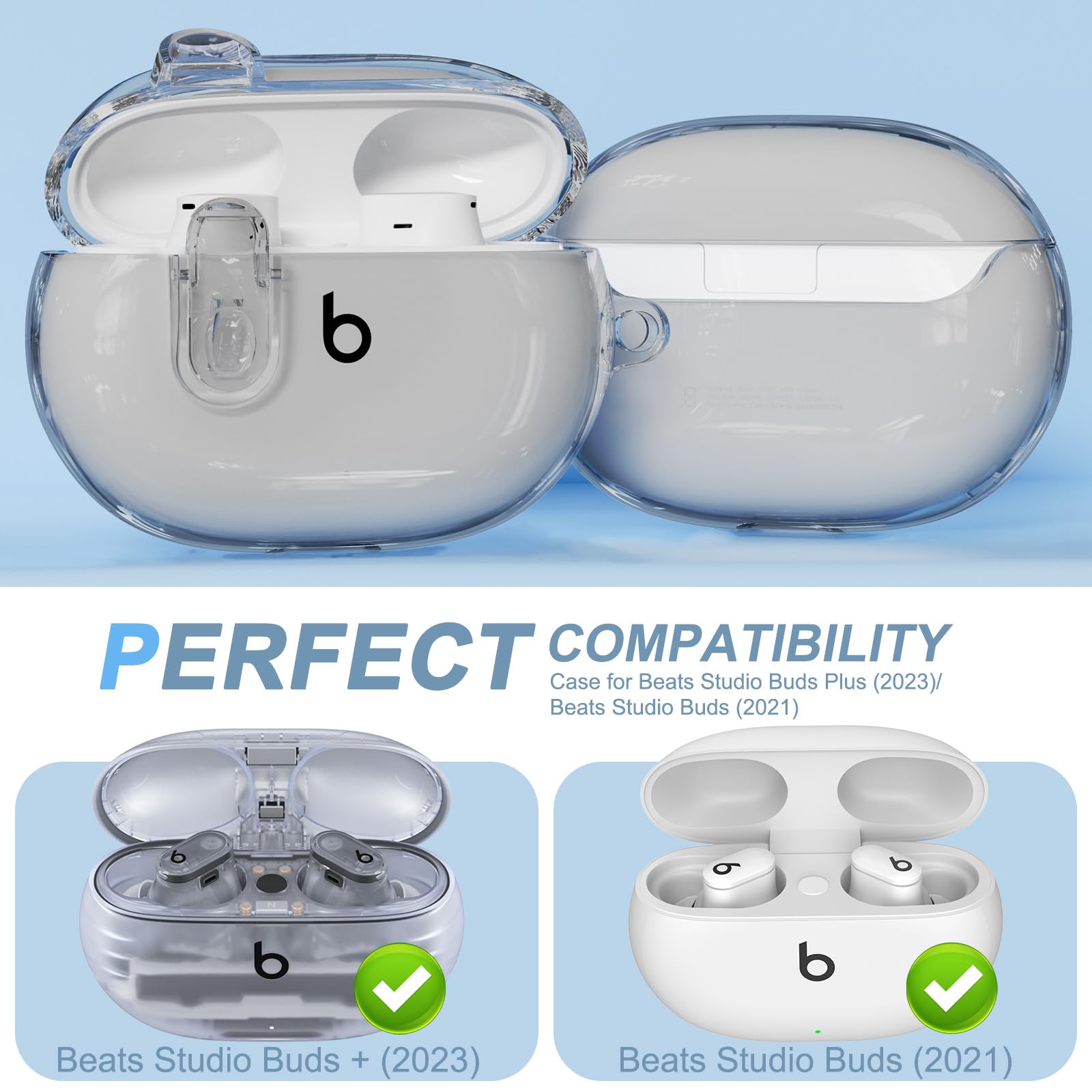Amazon.com: Clear Case for New Beats Studio Buds + (2023) / Beats