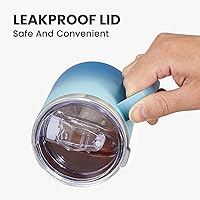 Vista 73 de MEWAY 12oz Coffee Mug With Handle 8 Pack Bulk,Stainless Steel Insulated Travel Tumblers With Sliding Lid,Double Wall Vacuum Camping Cup for Hot &