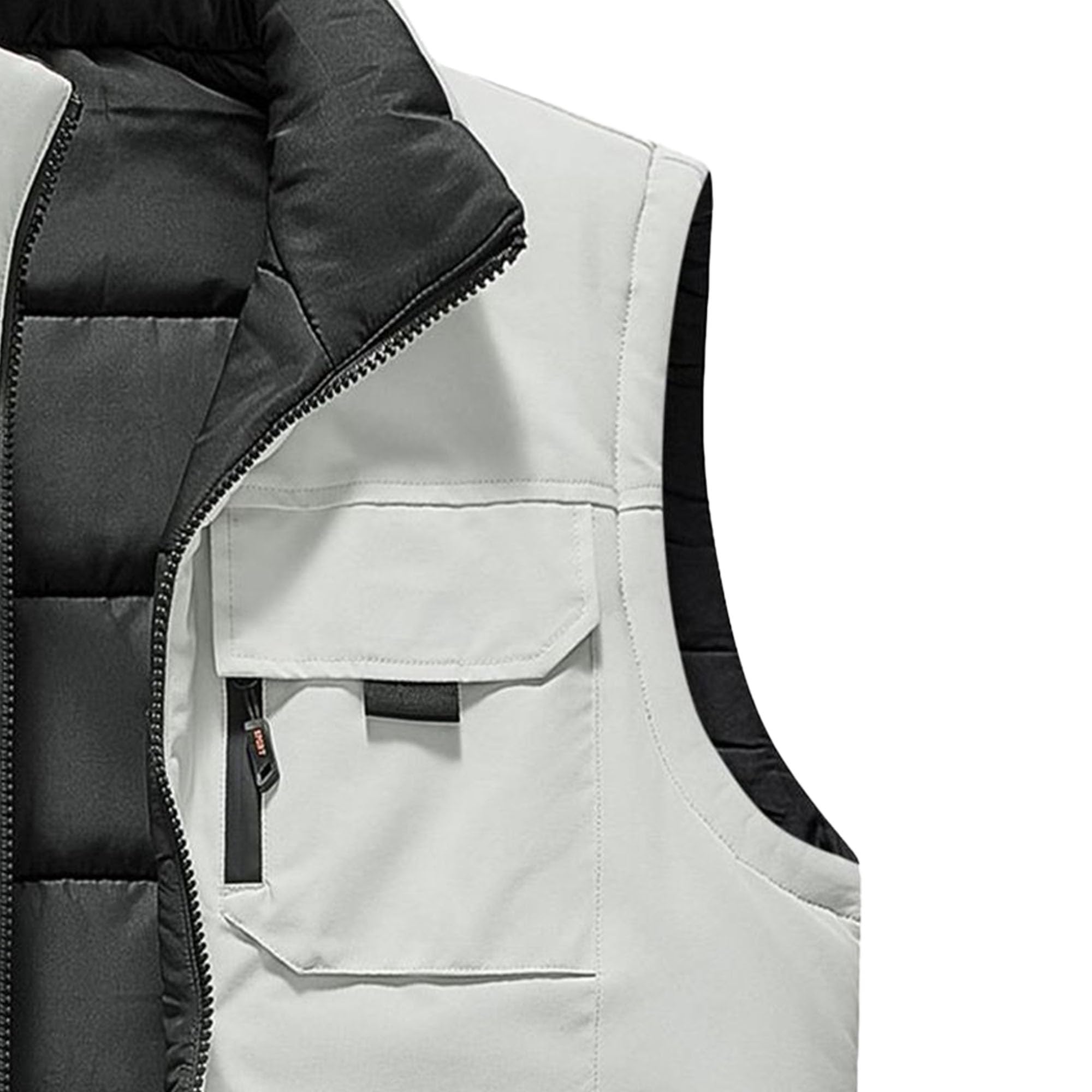 Doudoune réversible légère et décontractée pour homme - Veste matelassée matelassée pour l'hiver