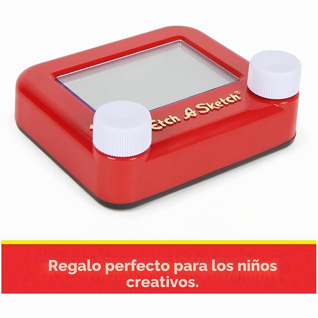 Foto 3 de 5 de PERPLEXUS Etch A Sketch PocketEtch Sustainable, Color Rojo, Medium (Spin Master 6066730)