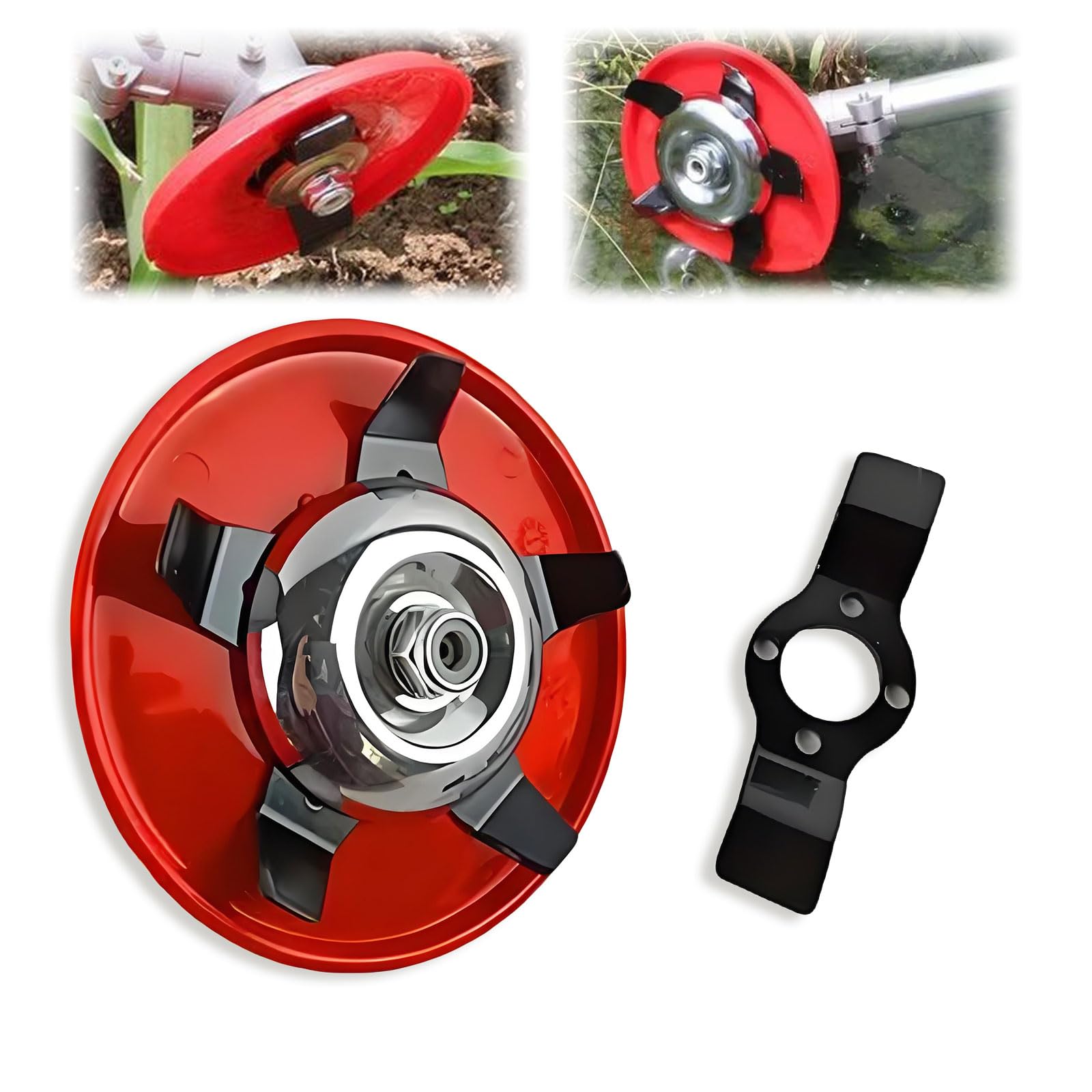 Weeding Disc, Home Weeding Disc Trimmer Head, Dry Land Grass Cutting Machine, 2025 Upgraded New Universal Weeding Disk,Multifunctional Trim Season Weeder Plate for Trimmer Weeds Blade Cutter-image-30