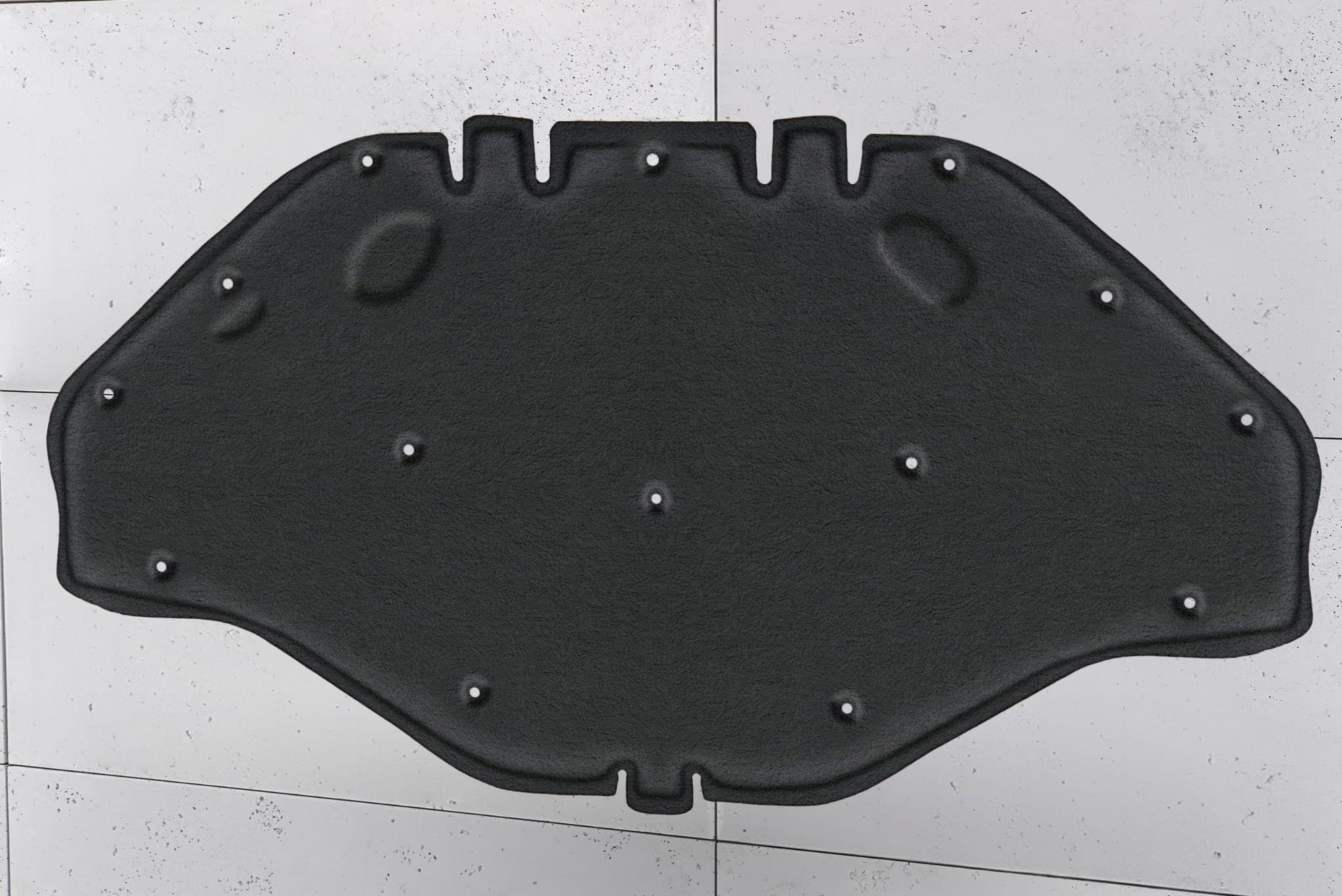 GEPCO Motorhaubendämmung Motorraumdämmung Dämmmatte Motorhaube mit Clips kompatibel mit MERCEDES ML W166 2011–2015, GLE W166 2015–2019, GL X166 2012–2015, GLS X166 2015+ A1666820126