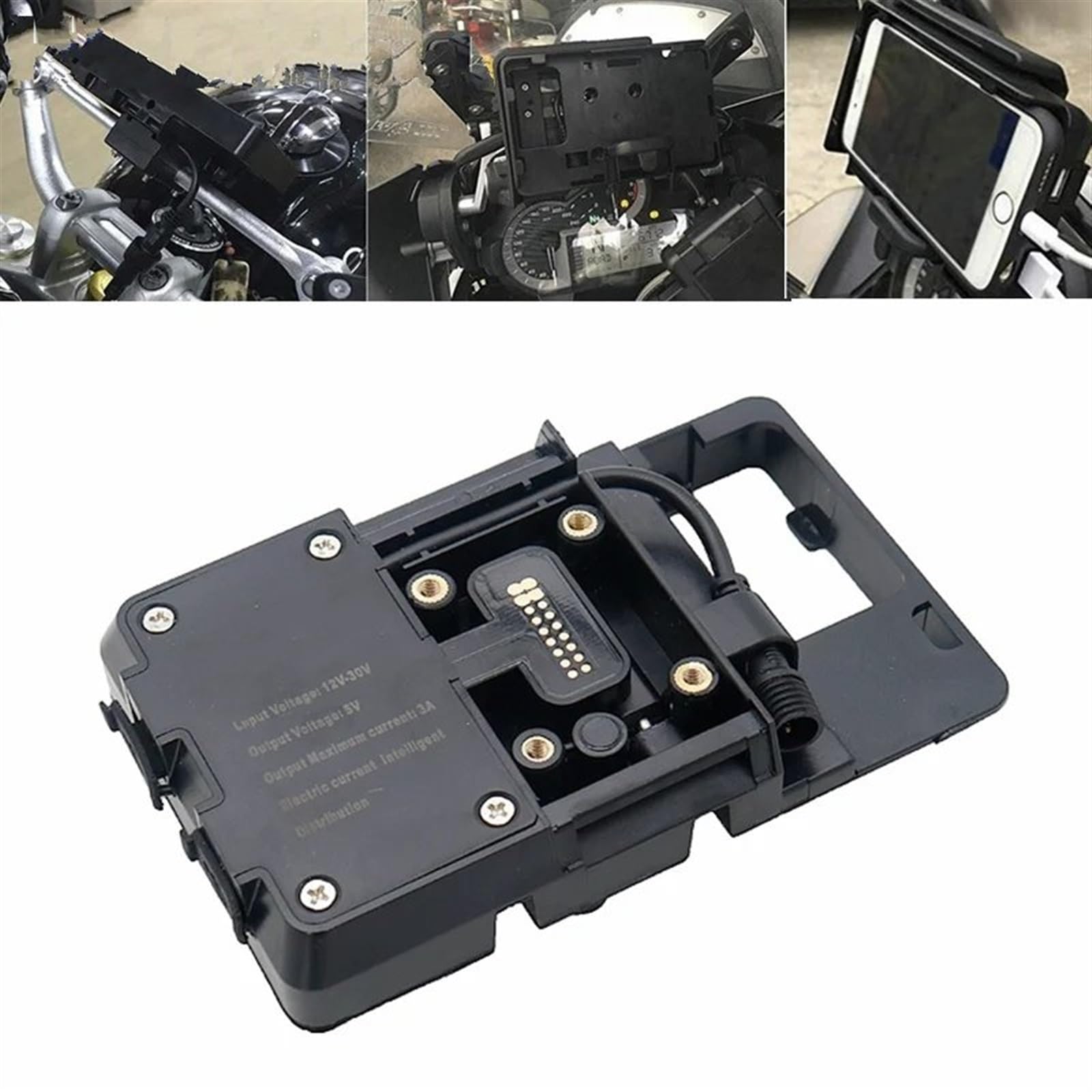 Support Telephone Velo pour BMW R1200GS pour ADV GS1200 Gs1250 LC F700GS F800GS Support Support Chargeur USB Navigation R1250GS Support Téléphone D'aventure Telephone Moto Rotation