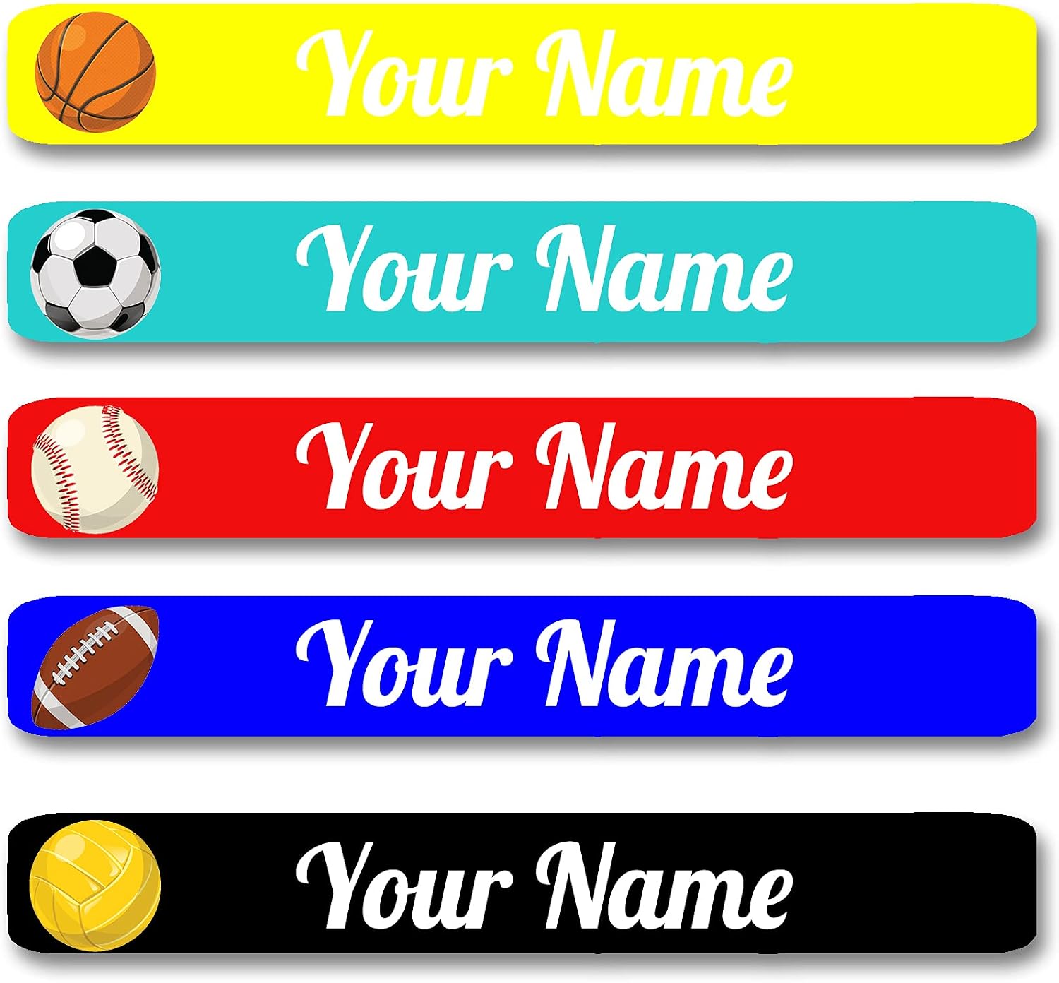 100 Pcs Personalized Labels for Kids School Supplies Waterproof, Custom Name Stickers Kids Labels for Travel, Water Bottles, Lunch Boxes