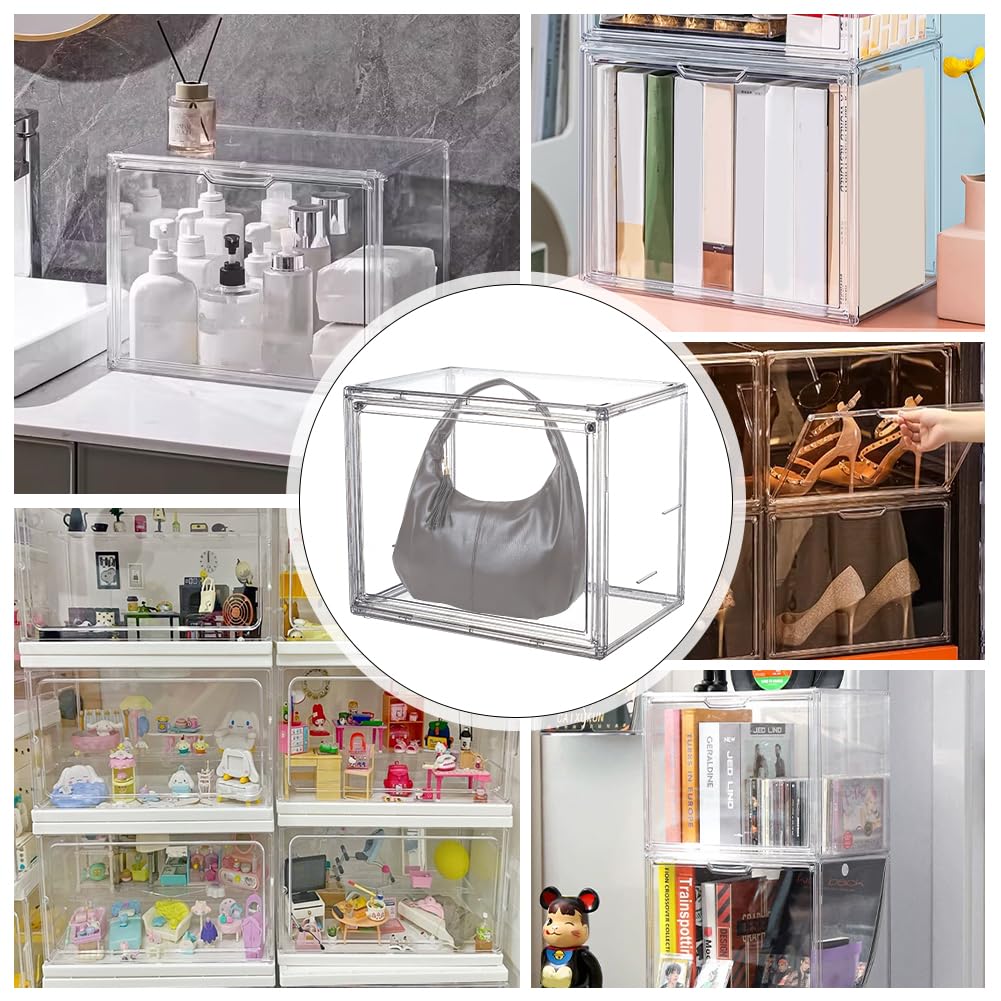 Amazon.co.jp: NBEADS 2段 クリアディスプレイケース アクリルボックス