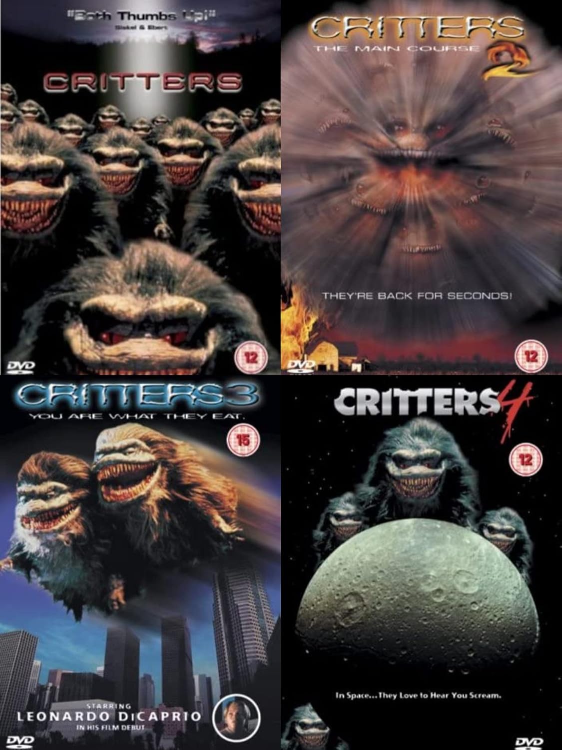 Critters 14 Complete Collection DVD Critters, Critters 2, Critters 3