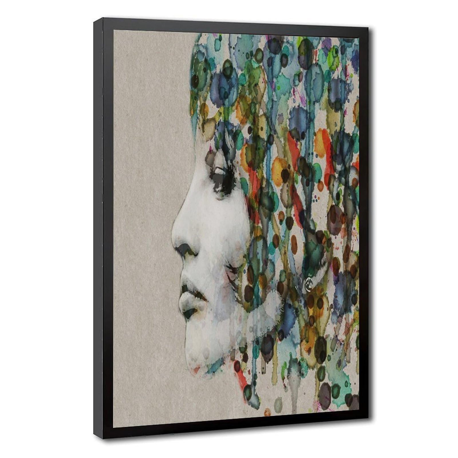 Bareronor Abstract Girl Canvas Poster Bedroom Decor Landscape Office Room Decor Gift 20" L X 30" W