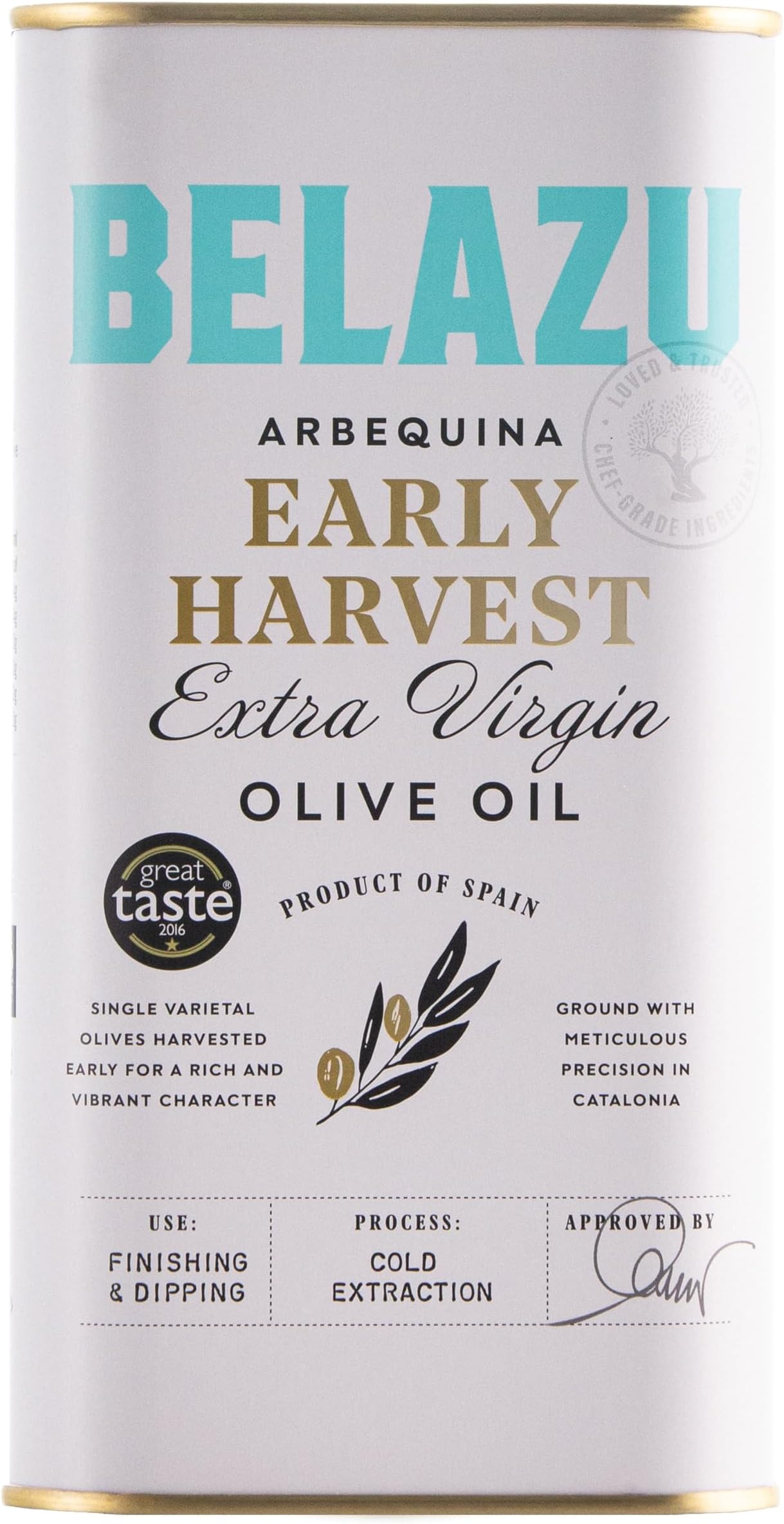 Belazu Early Harvest Olive Oil Tin, 1L, Pack of 1