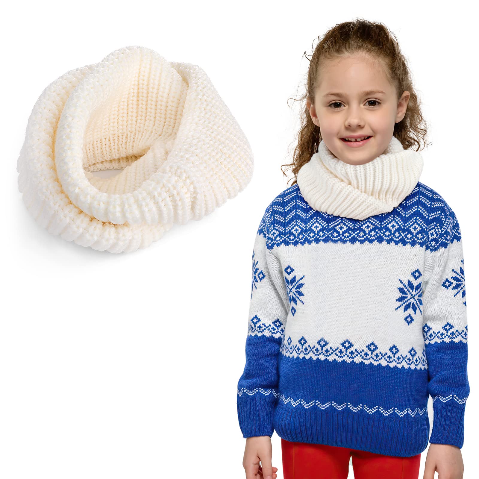 Cache Cou Fille Echarpe Infinity Enfants, Chaud Enfant Hiver Tricoté Echarpe Cache-cou Enfant Chaud Cadeau Noël Garçon Fille Cache Cou Fille Echarpe Infinity Enfants, Chaud Enfant Hiver Tricoté Echarpe Cache-cou Enfant Chaud Cadeau Noël Garçon Fille
