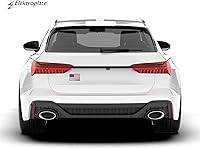 Vista 2 de Elektroplate Emblema cromado de metal de la bandera de Estados Unidos, tamaño del automóvil de 3.4 x 2.2 pulgadas, resistente a la intemperie