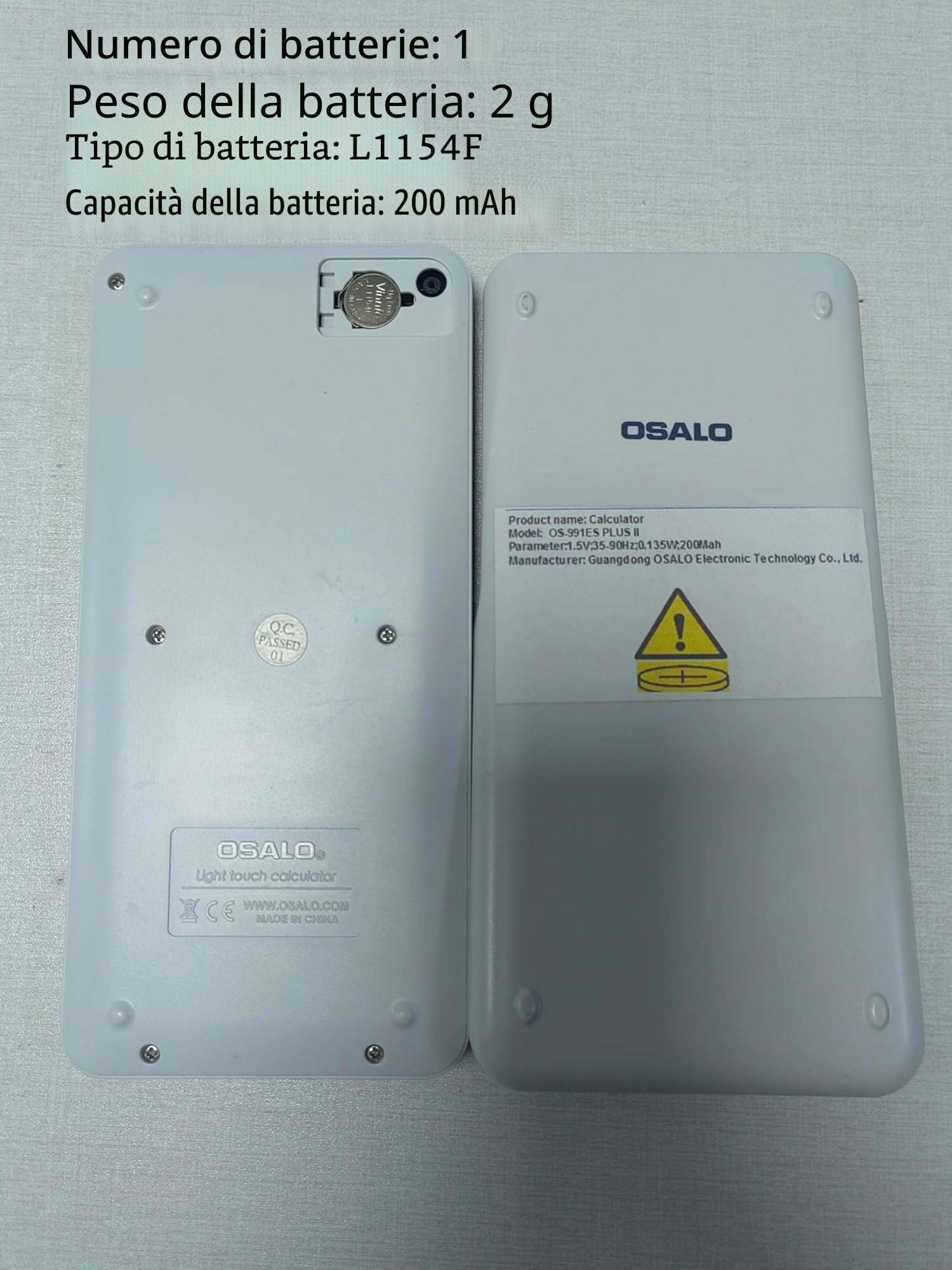 OSALO Calcolatrice scientifica 417 Funzione 10+2 cifre Display Scritto Solare e Batteria Calcolatrice Custodia Protettiva per Scuola Nero (OS 991ES Plus 2nd Edition)