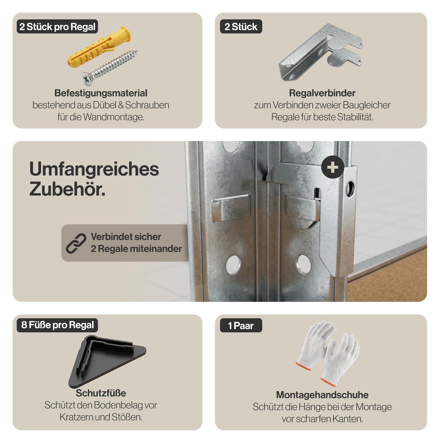 Panorama24 Belko Schwerlastregal 2er Set Lagerregal 180 x 90 x 40 cm, 2 Stück, Kellerregal, Steckregal, Werkstattregal belastbar bis 875kg