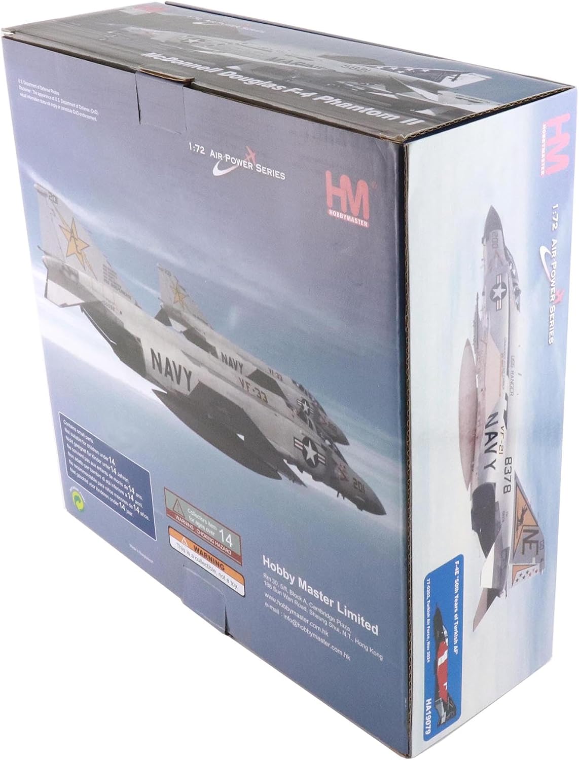 Hobby Master | 1:72 Scale Diecast Military Aircraft Replica | F-4E 50th Years of Turkish AF 77-0303, Turkish Air Force, Nov 2024 | Model HA19079