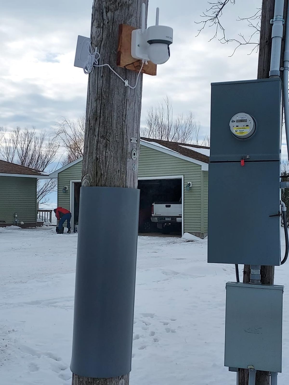 The solar panel works well enough to keep the camera battery charged.