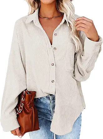 Genhoo Corduroy Shacket with Pockets, long sleeve
