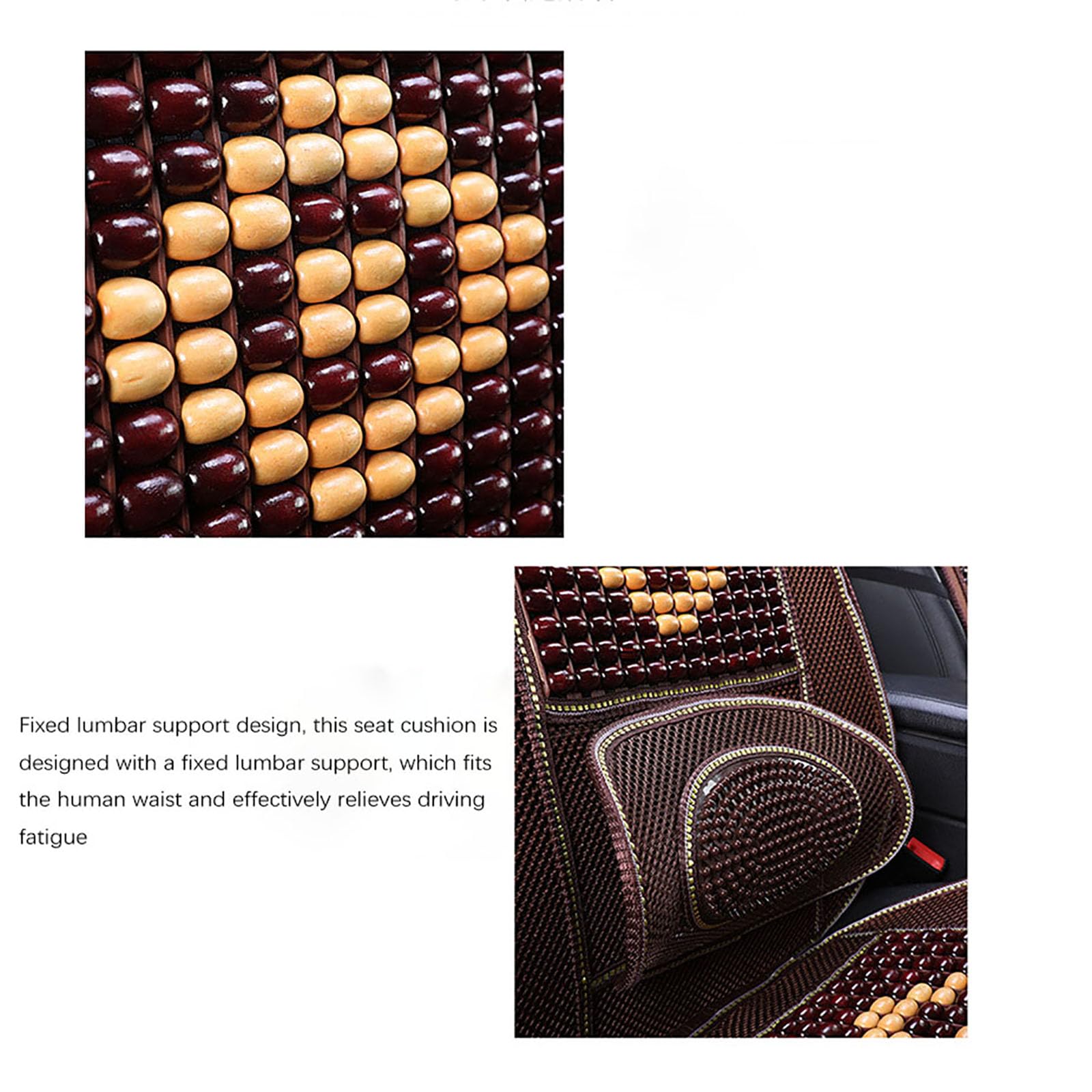 Coussin de Soutien Lombaire pour siège Auto, pour Fiat Audace Turbo, Coussin de siège de siège de Dossier de Taille de Ventilation Confortable pour Voiture, Yellow-with headrest