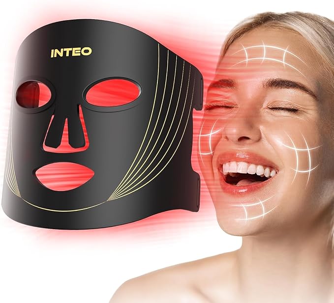 Red Near-Infrared LED Light Therapy Mask for Face