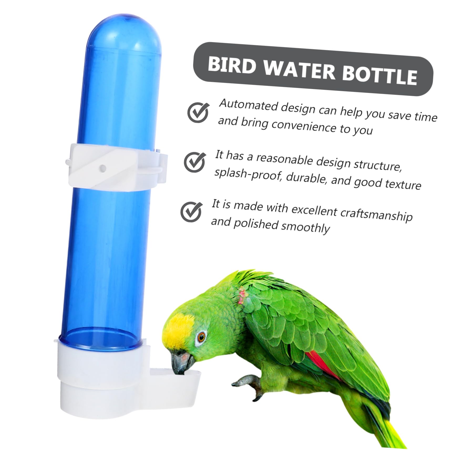 12 Piezas Bebedor De Aves Bebedero Colgante para Pájaros Tazón De Agua para Pájaros Bebedero para Contenedor De Alimentación De Jaula De Loros Loro Bebiendo El Plastico