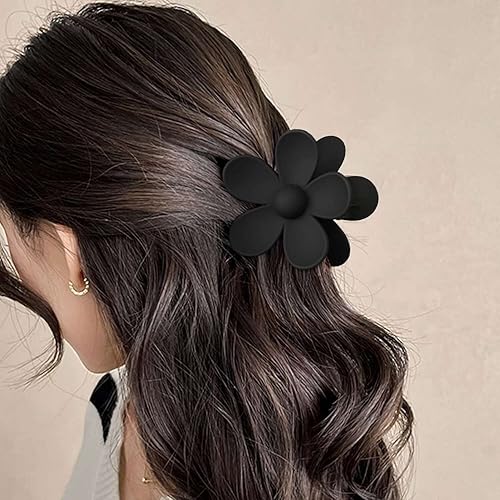 Miniatura 5 de Pinzas para el cabello con diseño de flores, 8 unidades, lindas pinzas para el pelo de margaritas, pinzas de garra grande, pinzas de sujeción