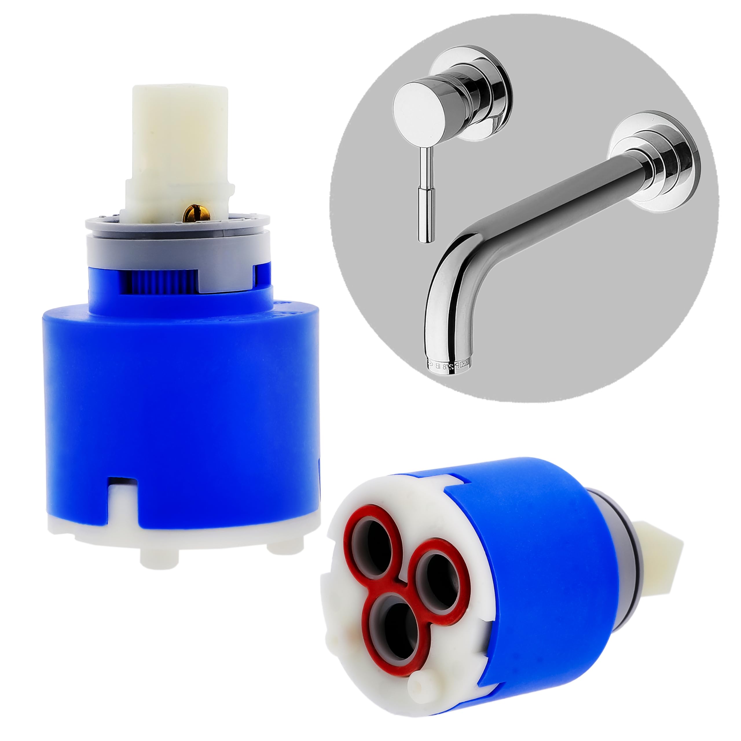 Cartucho de grifo K35A, cartucho de repuesto compatible con La Torre, Gerber, Danze & Moen, reparación de bañera de ducha de una sola palanca, cartuchos de grifo de bañera, reemplazo de cartucho de