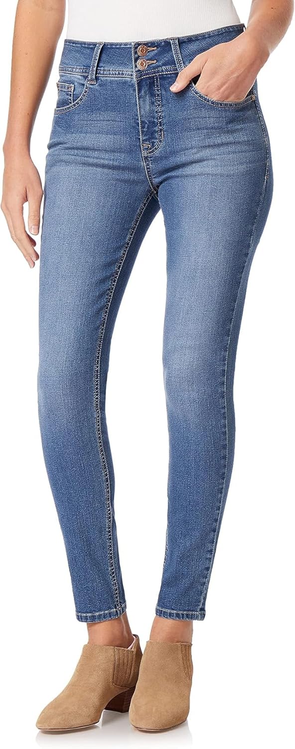 Angels Forever Young Womens Curvy Skinny Jeans