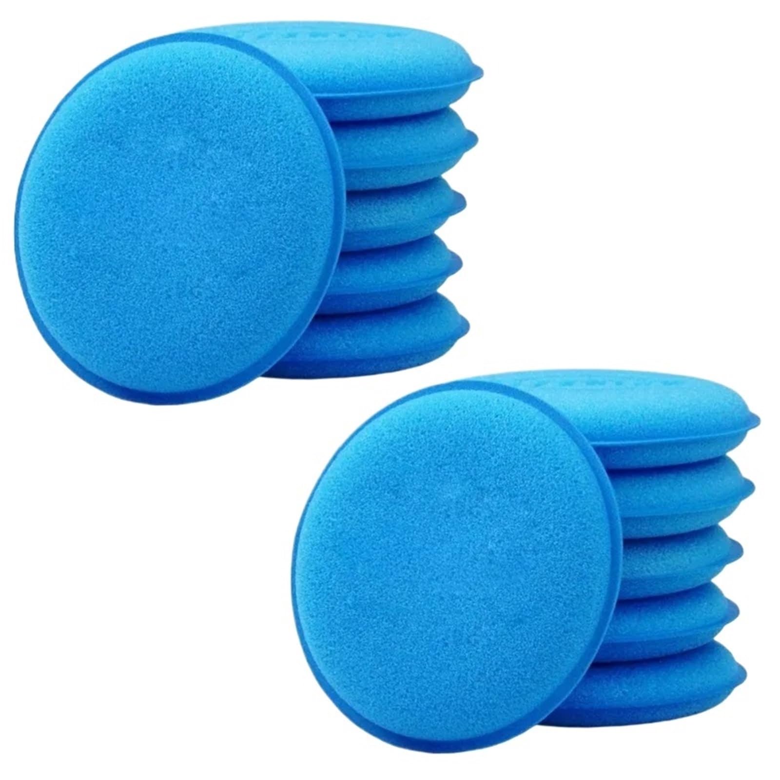 20/10/5Pcs Car Waxing Polish Sponges Round High Density Foam Applicator Pads Curing And Polishing Sponges Car Detailing Tools(Blue 10pcs)