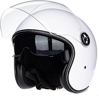 Open Face Motorcycle Helmet ECE Approved Half Casco Fit Men Women ATV Moped Scooter Helmets
