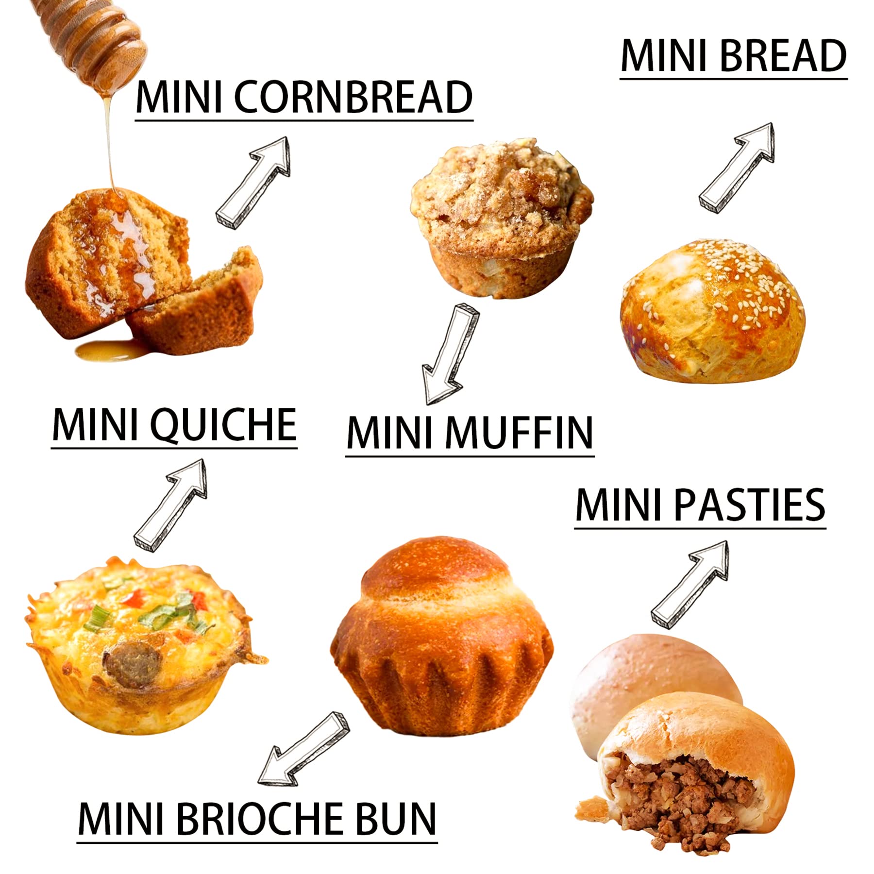 FUNSHOWCASE Muffinblech Muffin Formen Cupcake Silikon mit 24 Mulden 60x38.5x3.5cm