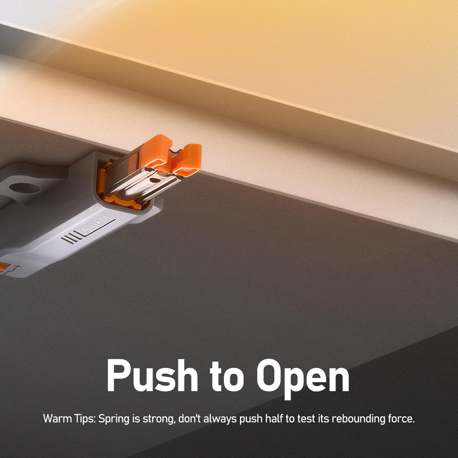 4 Pack Push to Open Door Catches, Self Closing Push Latch, Heavy Duty Push to Open Latch - Image 4