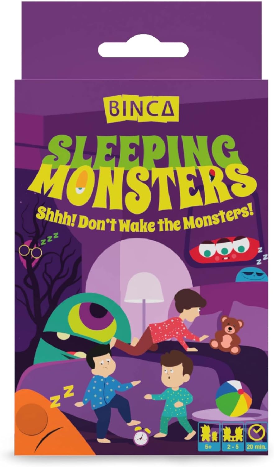 Card Game - Sleeping Monsters, Sneakiest Strategy & Suspense Game for Kids, Teens & Adults, Fun for Family Game Night, Educational Gifts for Ages 5 & Up, 2-5 Players