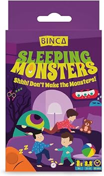 Card Game - Sleeping Monsters, Sneakiest Strategy & Suspense Game for Kids, Return Gifts for Birthdays, Fun for Family Game Night, Educational & Travel Gifts for Ages 5 & Up, 2-5 Players