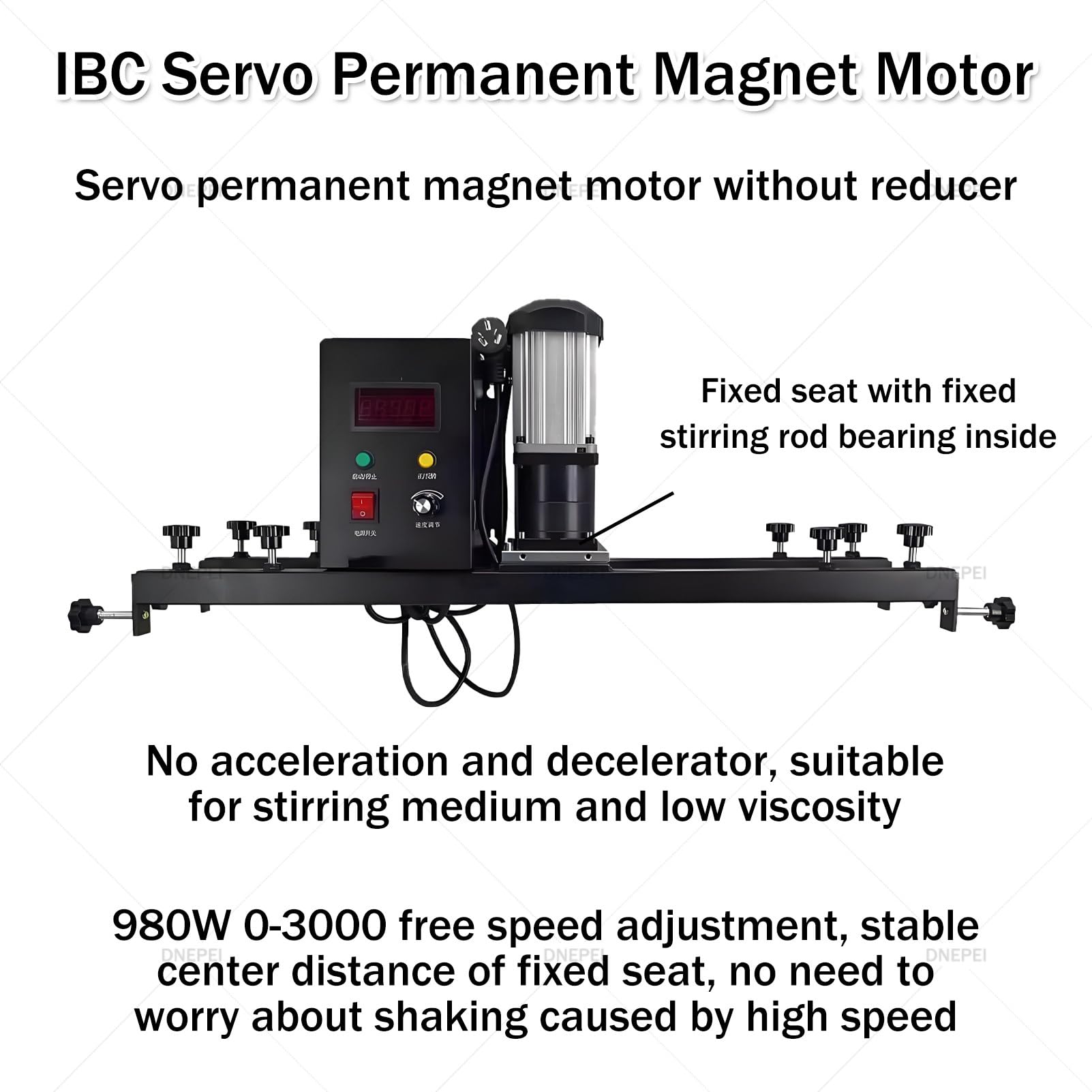 Mezclador de pintura resistente de 1000 W, máquina agitadora eléctrica de 1 tonelada IBC con eje de acero inoxidable, impulsor plegable, velocidad variable para mortero, pegamento