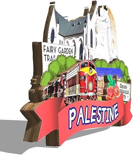 Miniatura 2 de Imán de nevera con imán de Palestina, Estados Unidos, 3D, monumentos, viajes, coleccionables, recuerdos, decoración hecha a mano