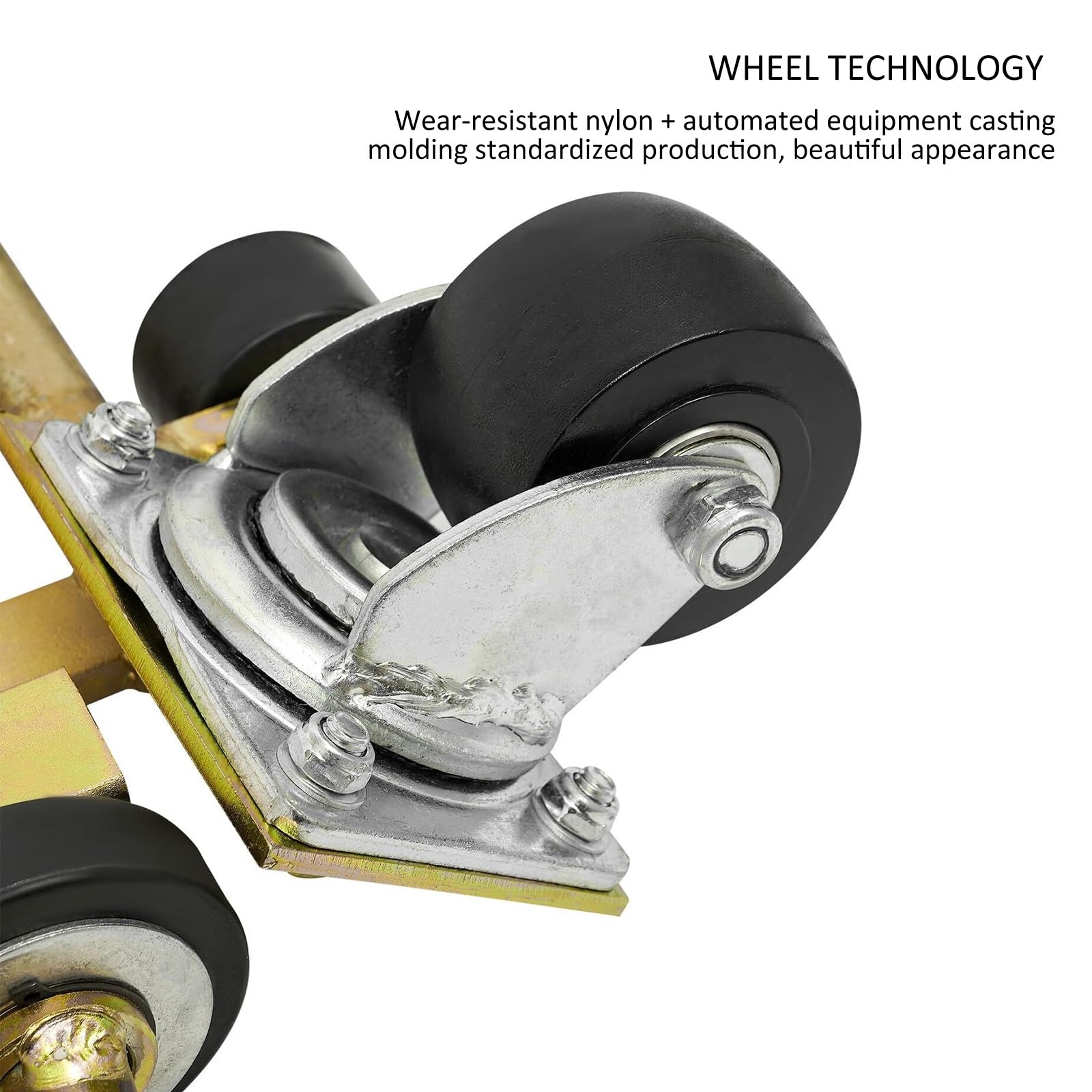 Heavy Duty Wheel Dolly, Plataforma rodante para mover coches, 1T de capacidad, Plataforma rodante ajustable para mover coches con rueda de protección del suelo, Herramientas de remolque de acero(Red)