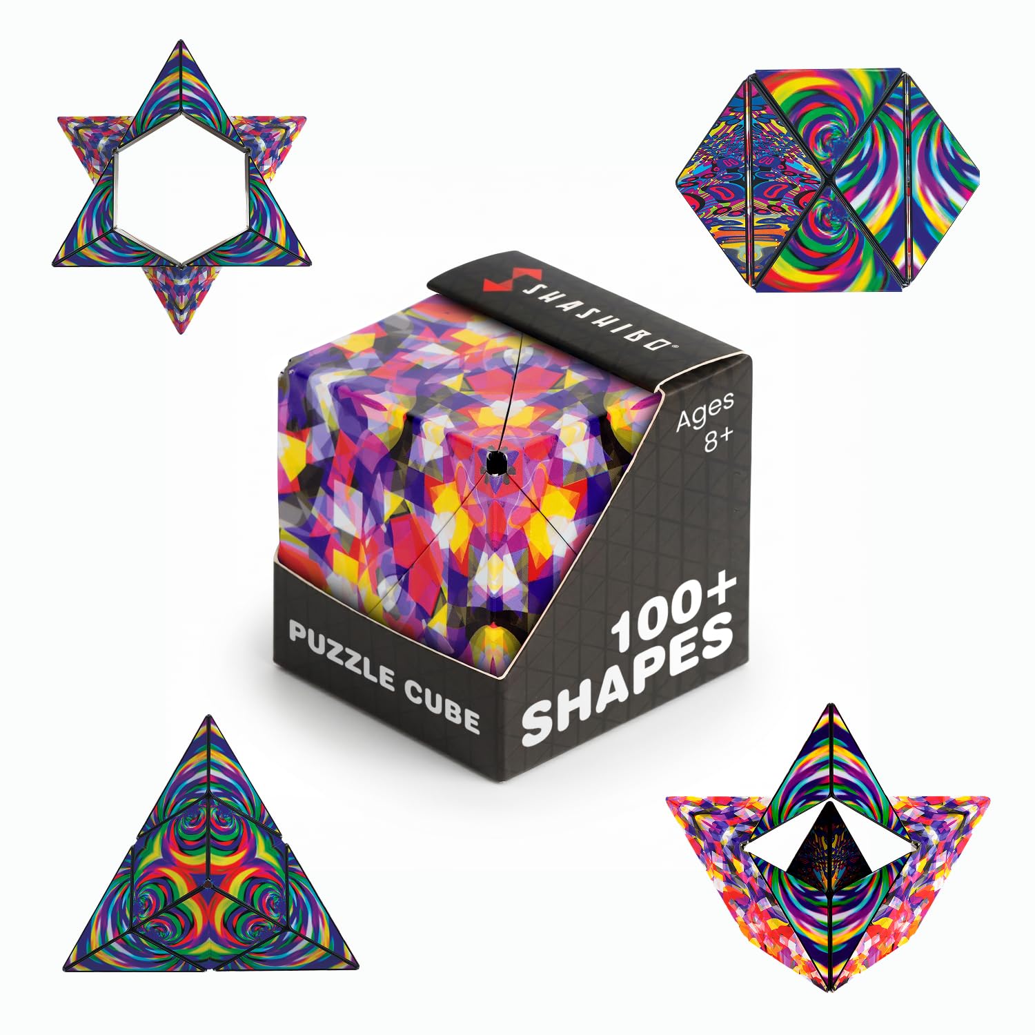 Shashibo Confetti Dodeca Shape Shifting Fidget Cube, 100+ Shapes | ASTM-Tested Educational Puzzle - main product image