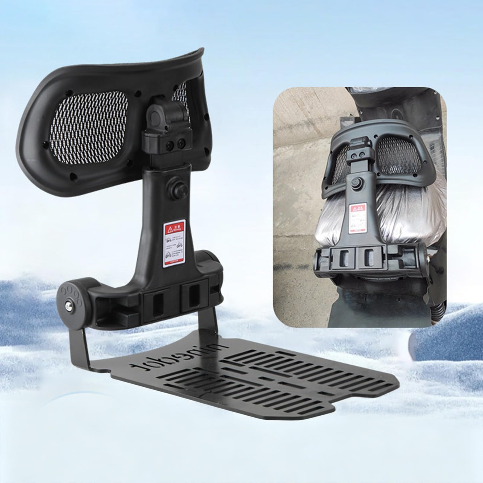 Cojín de apoyo para la cintura, soporte lumbar ajustable, cojín de cintura para scooter eléctrico No9, respaldo del asiento, con respaldo ajustable