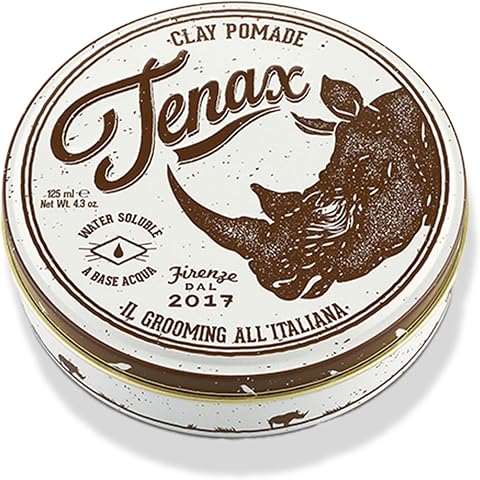 Tenax Saç Şekillendirici Pomade - Clay | Tüm saç tipleri için, su bazlı formül, doğal mat kaplama, kolay yıkanır, İtalya'da üretilmiştir