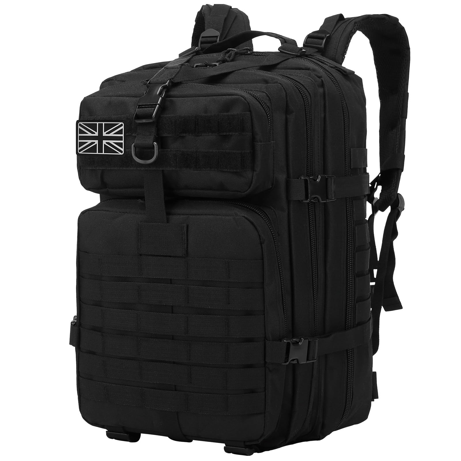 Delgeo 45L Military Tactical Backpacks Molle Army Assault Pack 3 Day Bug Out Bag Hiking Treeking Camouflage Hunting Rucksack