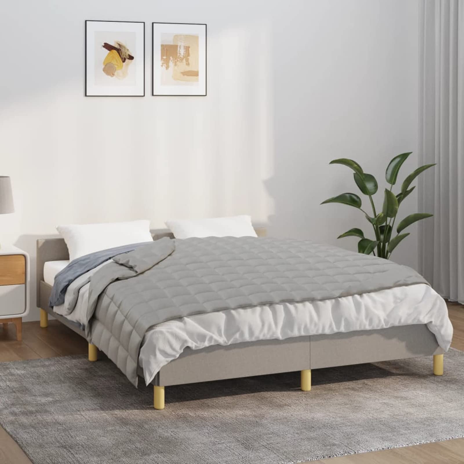 ZEYUAN Coperta Ponderata Grigia 138x200 cm 10 kg Tessuto,Biancheria,Lenzuola e Coperte,Coperte-350719